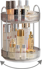 Organizador de Maquillaje Giratorio 360 - Organizador de Perfume y Tocador Giratorio para Baño