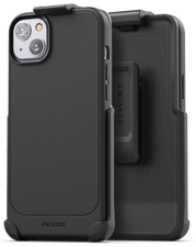 iPhone 14 Belt Clip Case, Slim Fit Phone Case with Holster Matte Black