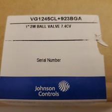 JOHNSON CONTROLS VG1245CL + 923BGA 1" 2W BALL VALVE 7.4CV  SS TRIM SPRING OPEN