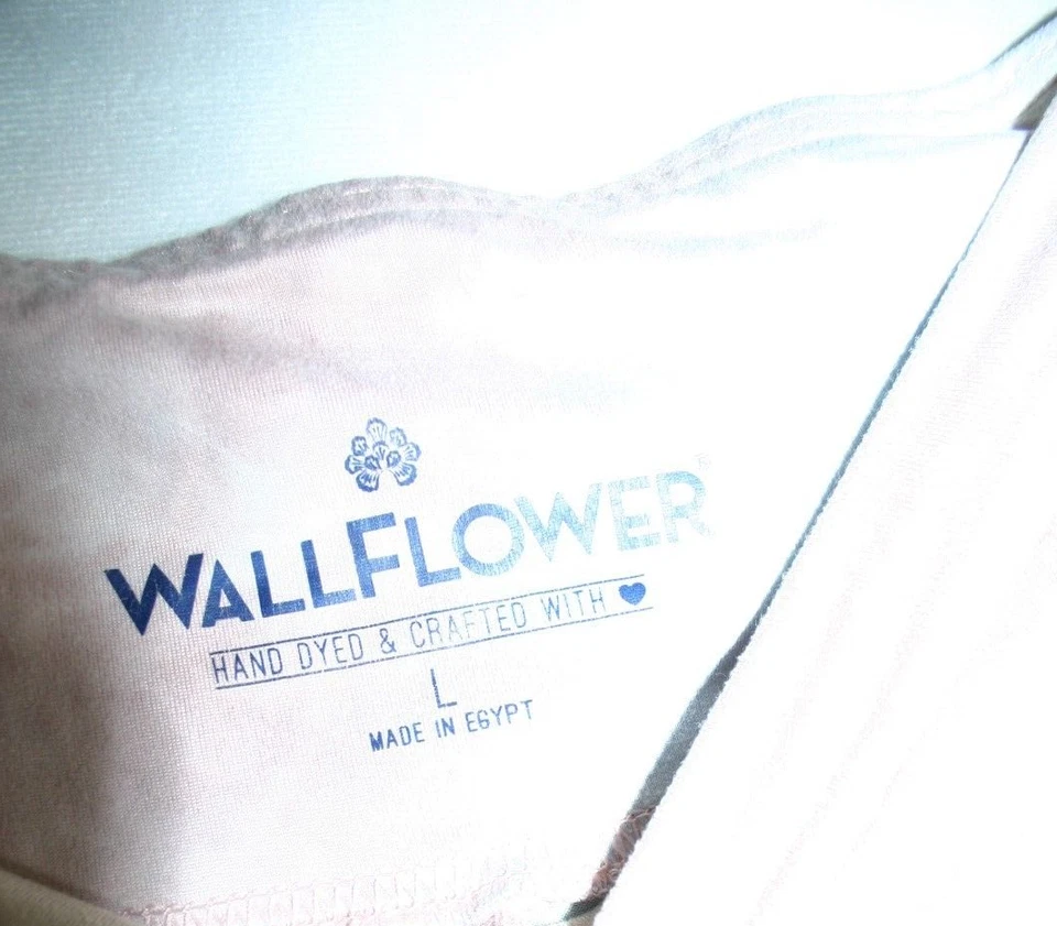 Pantalones Leggings Wallflower Melocotón y Mármol Tie Dye Yoga Talla L Teñidos a Mano Foto 4 de 4