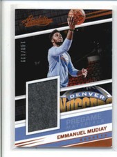 EMMANUEL MUDIAY  2017/18 ABSOLUTE PREGAME MATERIALS USED WORN SHIRT #/199 AH3916