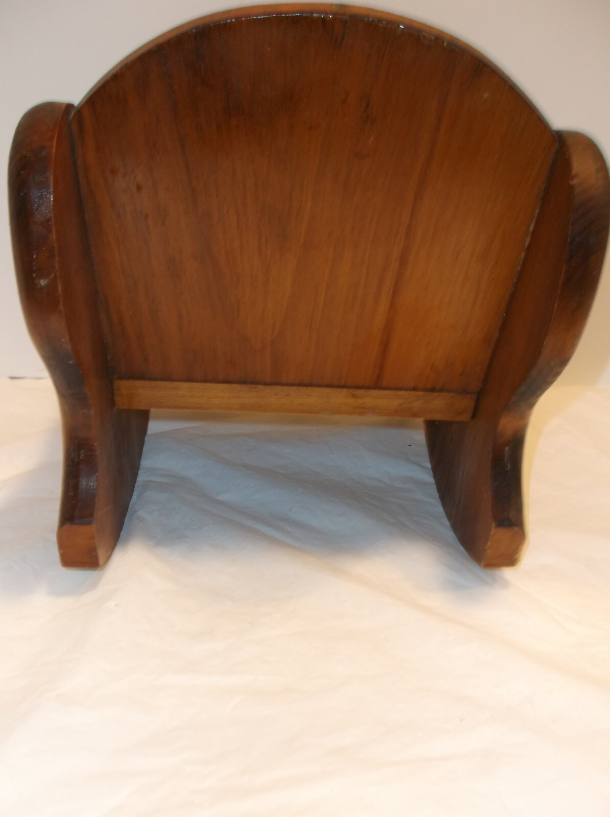 VINTAGE PINE WOOD DOLL ROCKER Handmade   Seat  5 1/4" x  7 1/4"  - 11 1/2" High