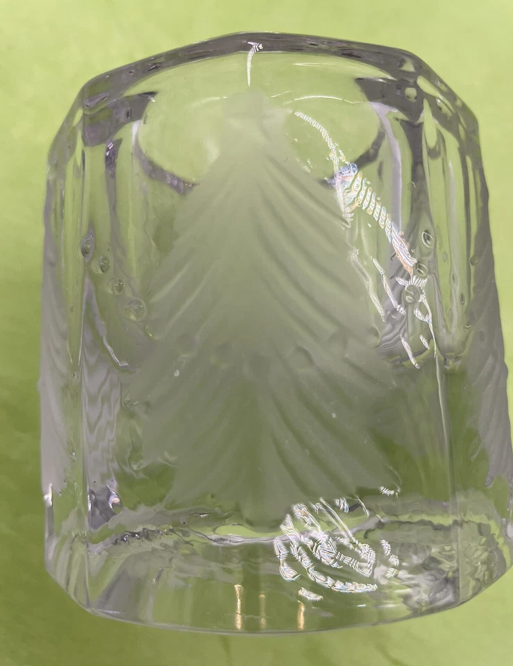 Studio Nova Frosted Glass Votive Tea Light Candle Holder Christmas Holiday Bells - Image 3 of 4