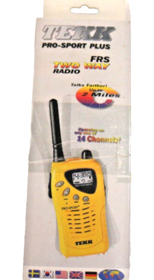 TEKK Pro Sport Plus FRS Two Way Radio up to 2 Miles #TF-460 Black In box