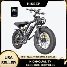Hikeep ebike 20" Fat Tires Mountain Electric Bicycle for Adults 1000W 48V 30 MPH
