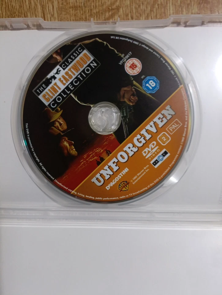 Unforgiven (1992) DVD Gene Hackman DeAgostini -Classic Clint Eastwood Collection - Image 3 of 3