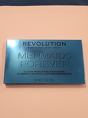 Makeup REVOLUTION ''MERMAIDS FOREVER'' 32 Peice Eyeshadow Palette - NEW In Box