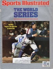 Gary Carter Jim Rice Autographed Signed SPORTS ILLUSTRATED Red Sox Mets Beckett