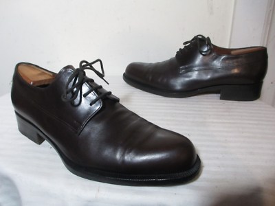 FRATELLI ROSSETTI 14011-142 MEN S BROWN LEATHER DERBY SHOES SZ 9 MADE IN ITALY