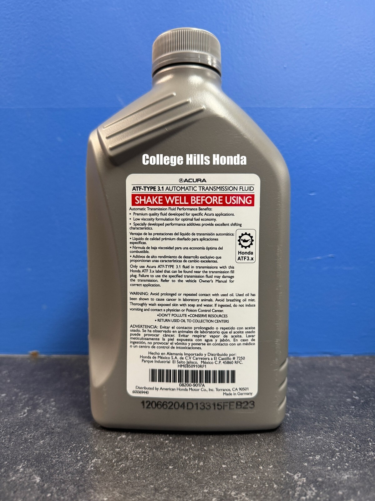 Genuine Honda/Acura Transmission Fluid ATF Type 3.1 Case of 12 08200