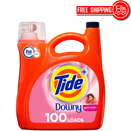 Tide Liquid Laundry Detergent with a Touch of Downy,April Fresh,100 loads,154 fl