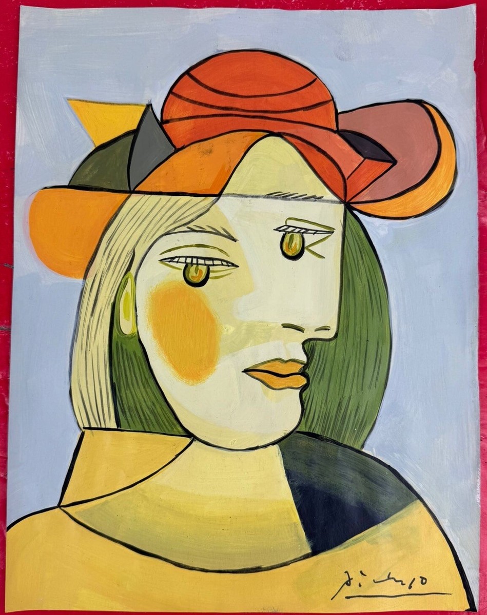アート・デザイン・音楽 PICASSO Pablo Picasso Vintage 1969 Modernist Lithograph Print 