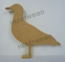Seagull standing shape in MDF (150mm x 18mm thick)/Wooden blank craft