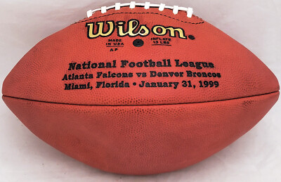 Unsigned Official Wilson NFL Leather Super Bowl XXXIII