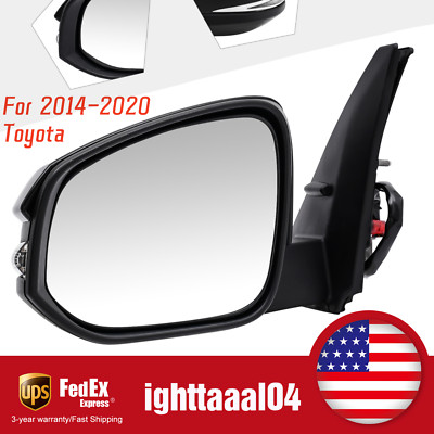 Powered Heated Turn Signal Rear View Mirror for 14-20 Toyota 4Runner Left Mirror