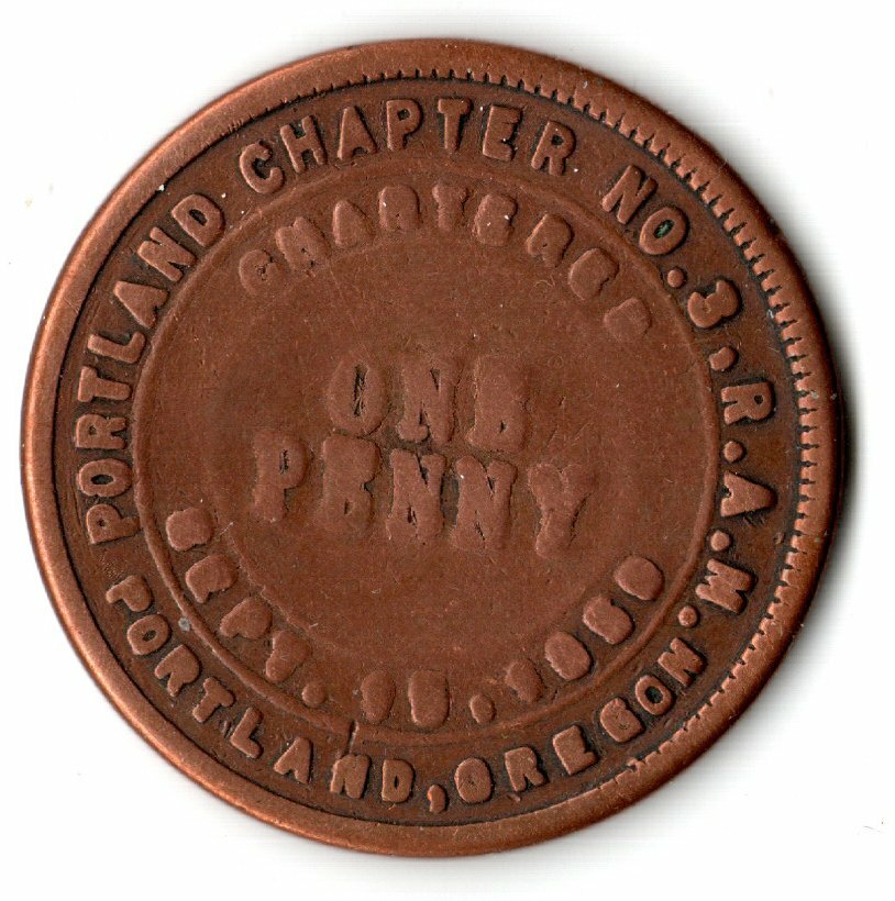 Portland Chapter No. 3 R.A.M. One Penny | eBay
