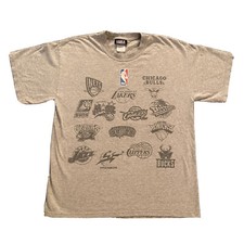 NBA Basketball 29 Team Logos T-Shirt Large