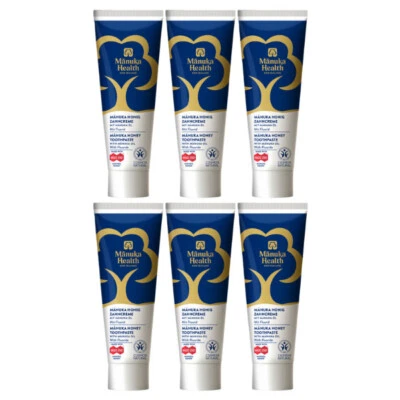 Manuka Health Manuka Zahncreme mit Fluorid 6x75ml - Zahnpasta, Zahngel