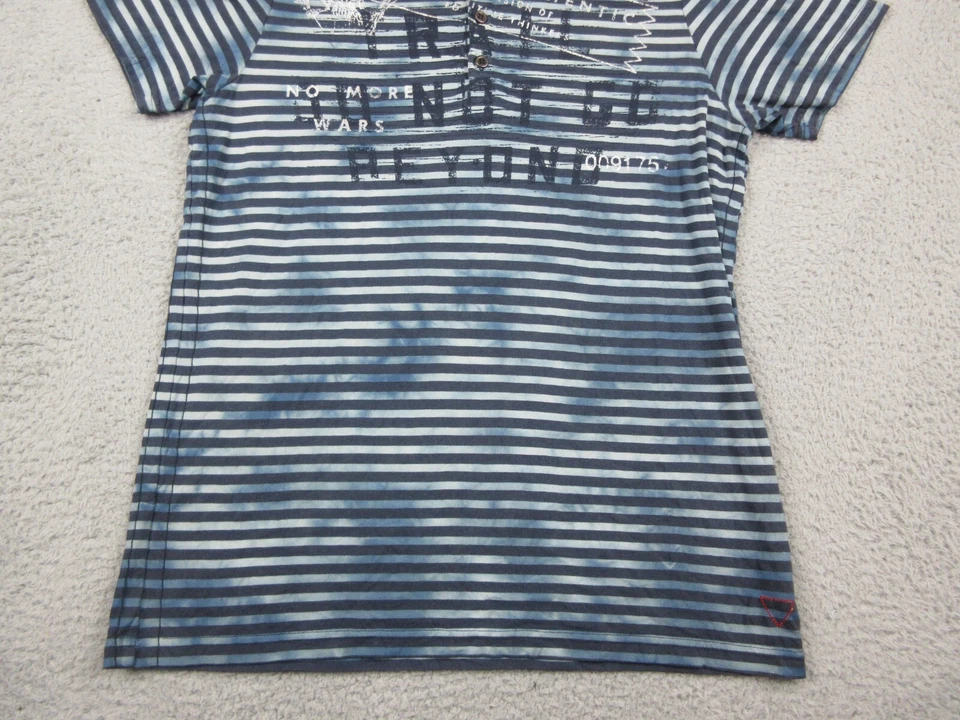 Camisa Polo Guess Niños Extra Grande Rayas Azules Logo Manga Corta Jóvenes Niños Foto 2 de 4
