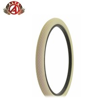 ALTA BICYCLE CRUISER DURABLE TIRE 26 x 2.125 CREAM CLASSIC MINI BRICK TREAD.