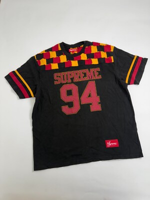 Supreme Patchwork Yoke Football Top Black - XXL - IN HAND Supreme Patchwork Yoke Football Top Black - XXL - IN HAND
