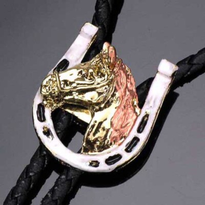 Bolo Tie, Pferd, Pony, Hufeisen, Mustang, Glücksbringer, Bolotie