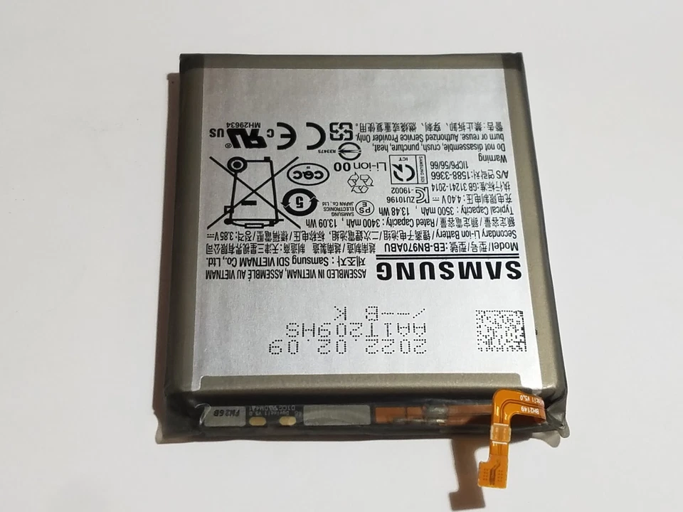 Bateria Original 3500mAh Para Celular Samsung Galaxy Note 10 N970 EB-BN970ABU - Imagem 2 de 3