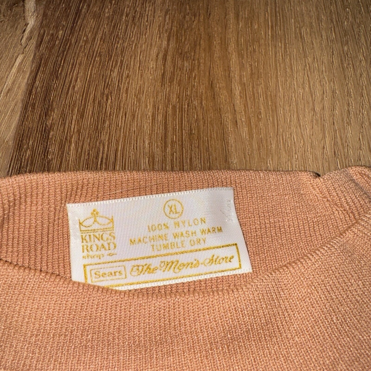 The 60s 70s Sears Shirt Mens XL Nylon Banlon Stretch Mock