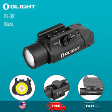 Olight PL-3R Black Rechargeable Rail Mount Weapon Light Tactical Flashlight