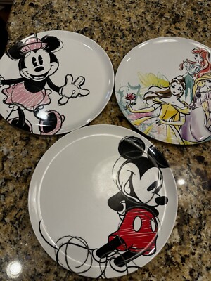 Zak! Designs Mickey Minnie Disney Melamine 10
