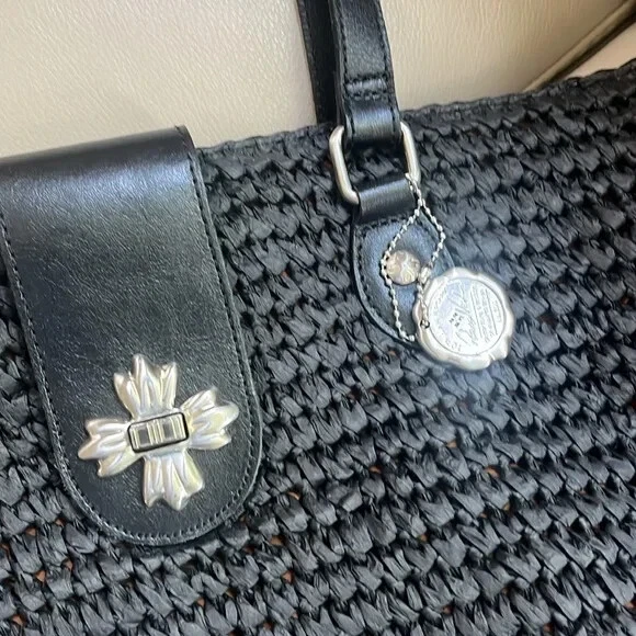 Bolso de Mano Patricia Nash Manarola Paja Negro Foto 4 de 4