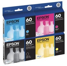 GENUINE Epson 60 Ink Cartridge 4 Pack for Stylus C68 C88 CX3800 CX3810 CX4200