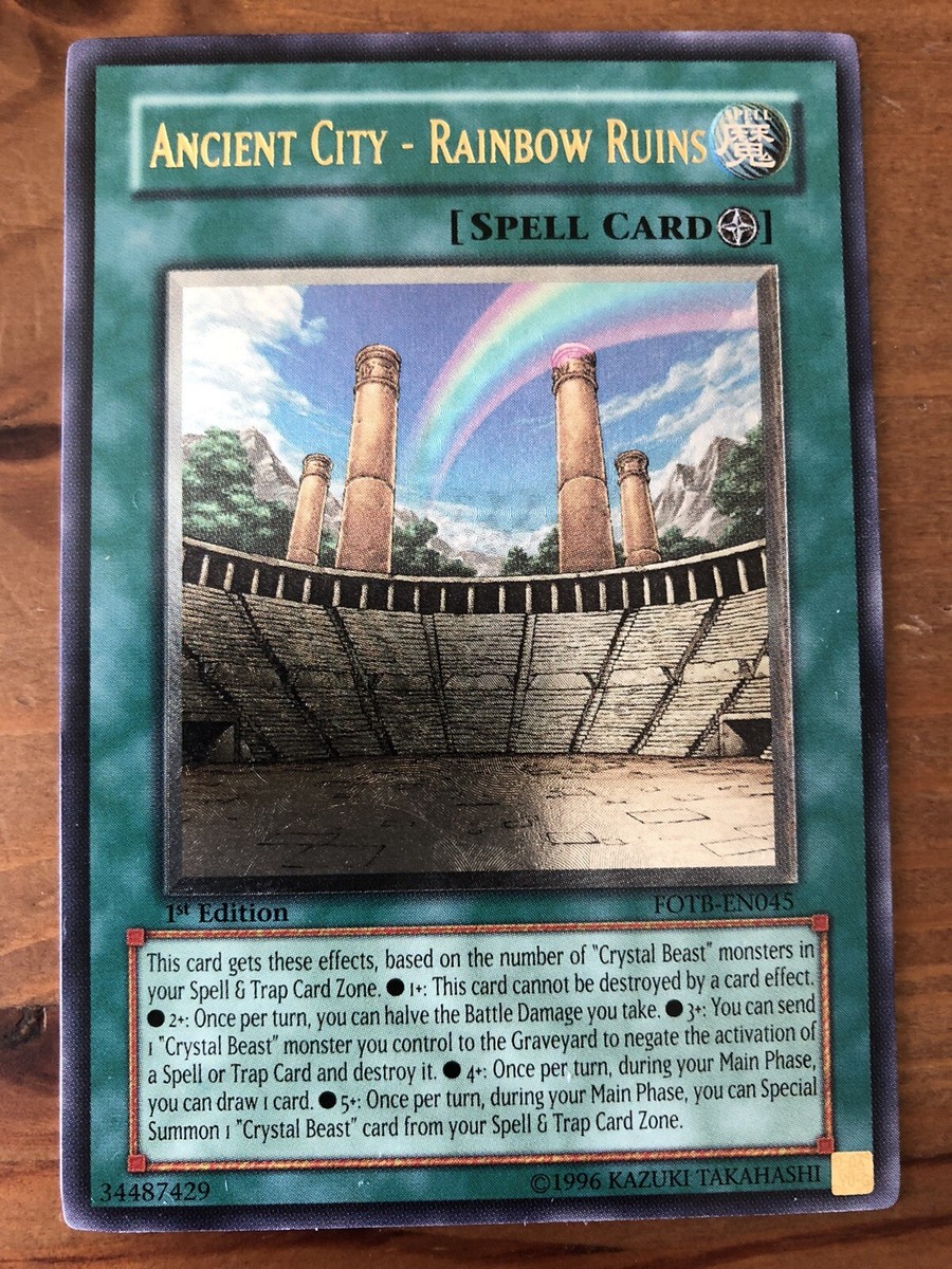Yugioh FOTB-EN045 Ancient City - Rainbow Ruins Ultimate 1st ED NM 