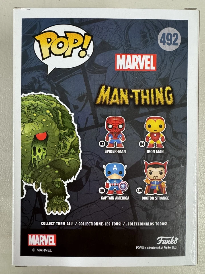 Man-Thing 492 ~ Marvel ~ Vinilo Funko Pop ~ Exclusivo de la Convención de Verano 2019 Foto 3 de 4