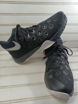 Nike Mens Zoom Hyperquickness 749883-001 Black Basketball Shoes Sneakers Sz 10.5