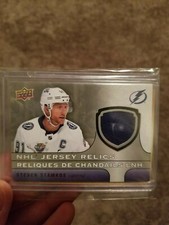Steven stamkos Tim Horton's jersey relic redemption card upper deck
