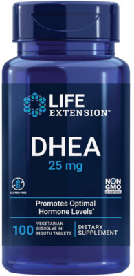 D H E A  HEALTHY AGING DIETARY SUPPLEMENT 100 Tablets 25mg  LIFE EXTENSION