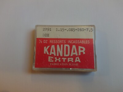Kandar Extra N.6 Federn Incassables Vintage Uhr NOS Zenith Cal. 88-8