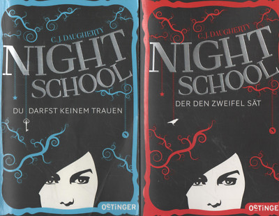 Night School Band 1-4 von C.J. Daugherty  2 HC + 2 SC
