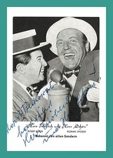 BOBBY JOHN & ROMAN SPORER | Comedian | Original Autograph on Autograph Card