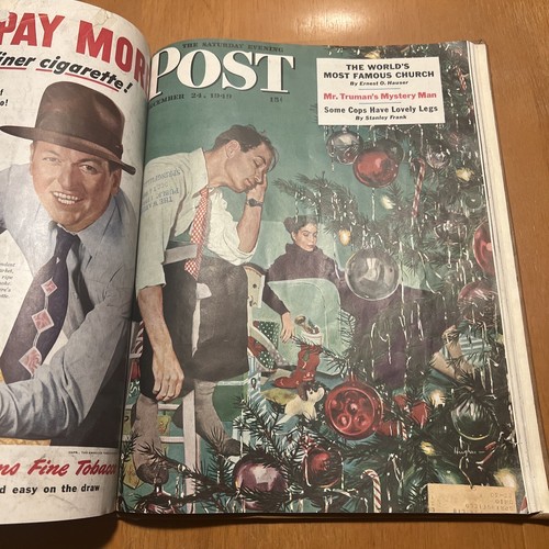 Saturday Evening Post Bound Magazine Book Oct-Dec October November December 1949 - Picture 22 of 24