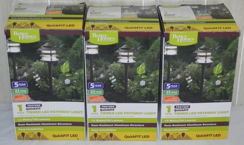 Better Homes and Gardens QuickFIT LED Pathway Light FRAYSER Tiered Pathway Light