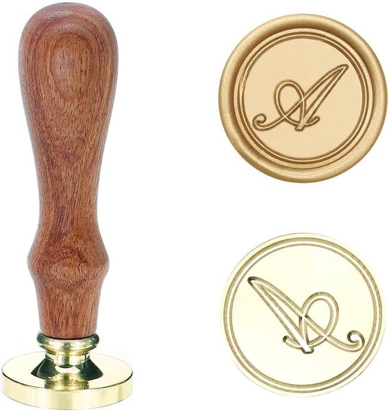 Siegelstempel Initialen A 25Mm Wachssiegel Stempel FüR Einladungen Zur Hochzeit-image