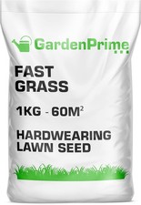Fast Grass Lawn Seed - 1KG - Strong Durable Grass Seed, Fast, Rapid Green Cover 18.71 per kilo