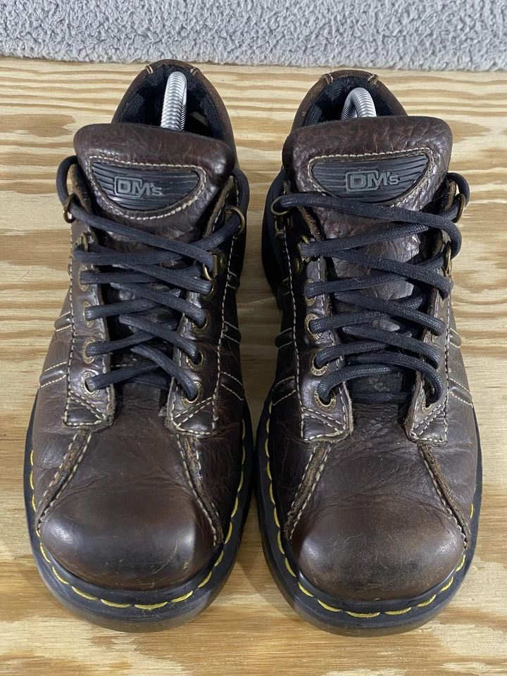 Dr Martens Shoes Womens 10 Brown Leather Chunky Oxford Sneakers Vintage Y2K 90s - Image 2 of 4