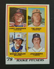 1978 Topps Rookie Pitchers - Jack Morris Rookie Card #703 - Detroit Tigers HOF. rookie card picture