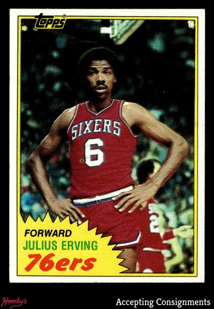 1981-82 Topps #30 Julius Erving 76ers