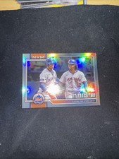2026 Topps #52 It Takes Two (Lindor /  Soto) Rainbow Foil New York Mets Insert