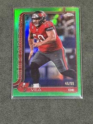 2025 Topps Chrome Vita Vea #286 Green Refractor /99 SSP