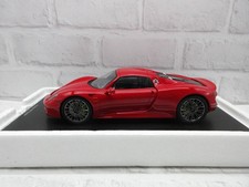 Spark 1/18 Porsche 918 Spyder Red Diecast Model Car Miniature Collectible